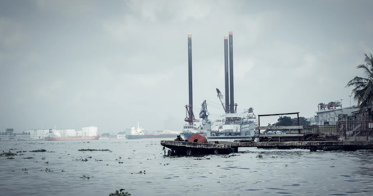 Tugboat near a dock