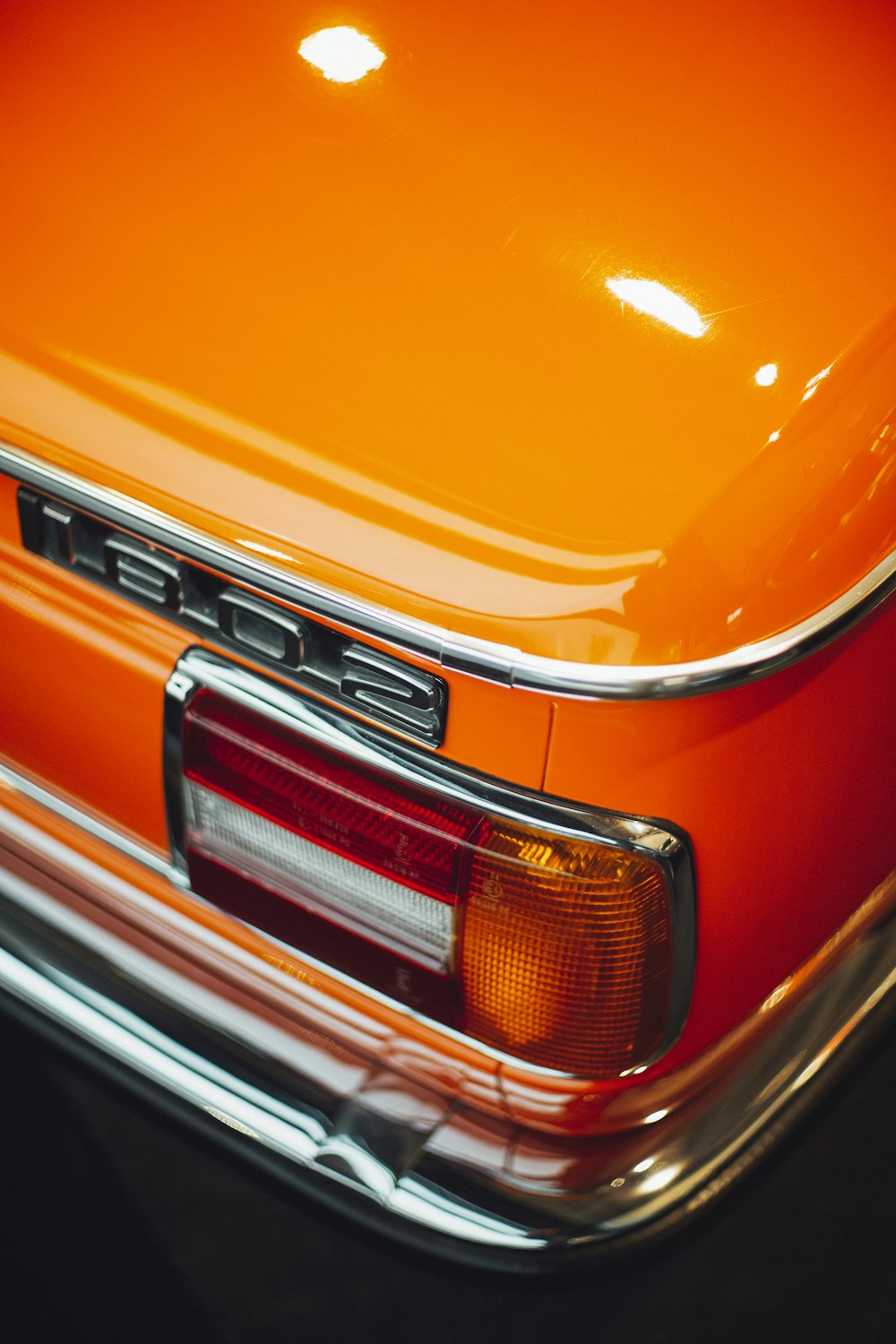 orange Mercedes-Benz 1802