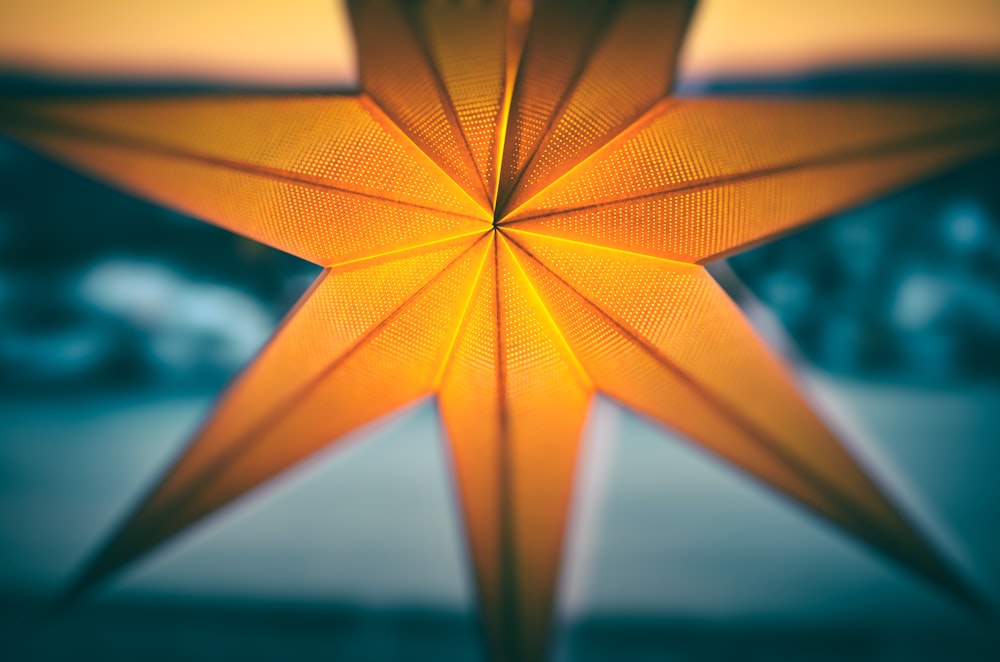 yellow Christmas star decor