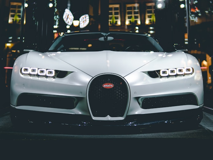 white vehicle