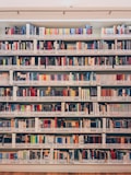 books on shelves