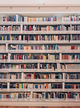 books on shelves