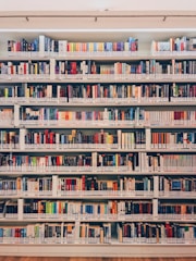 books on shelves