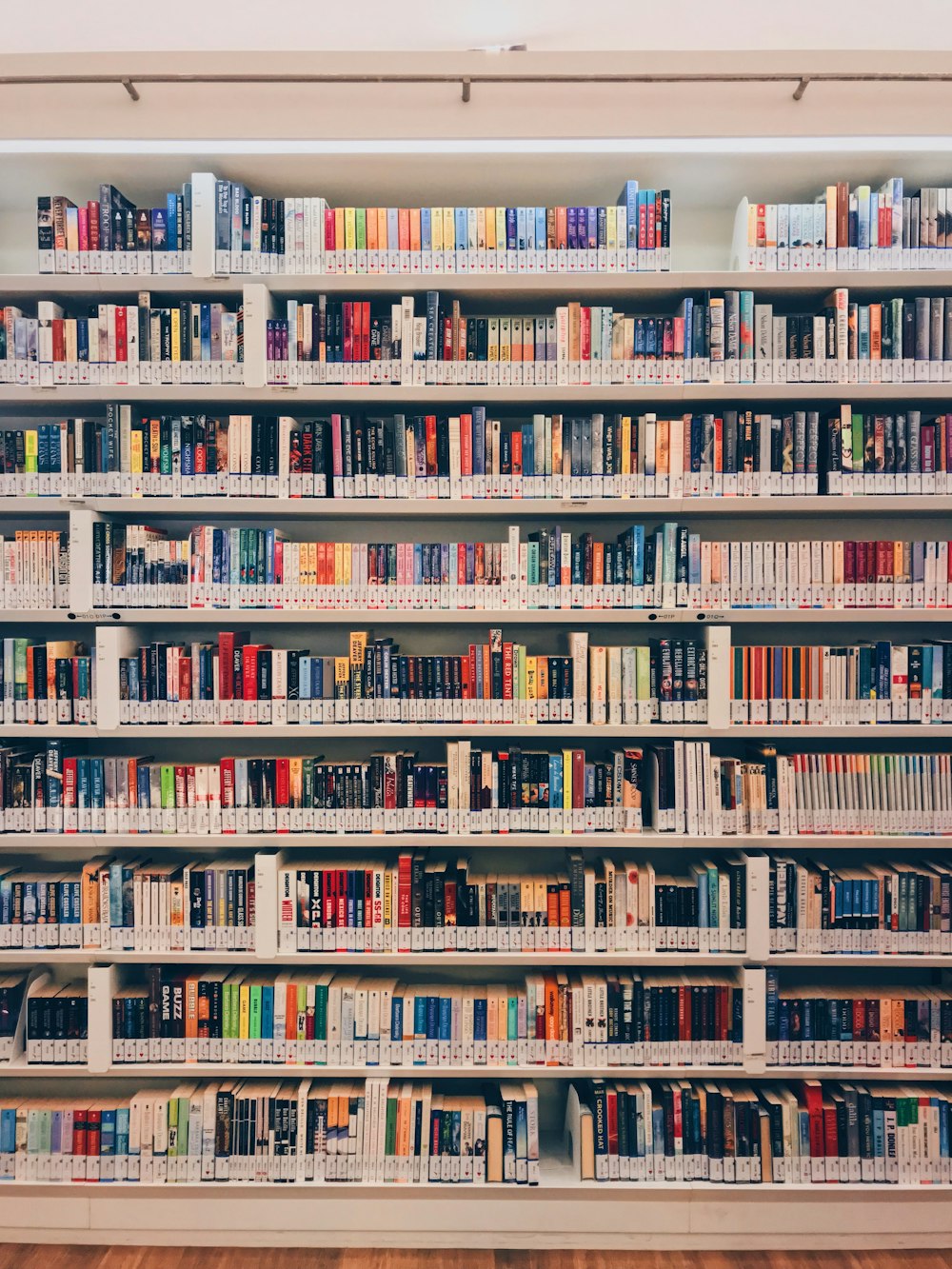 books on shelves