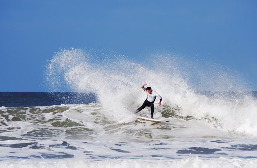 person surfing