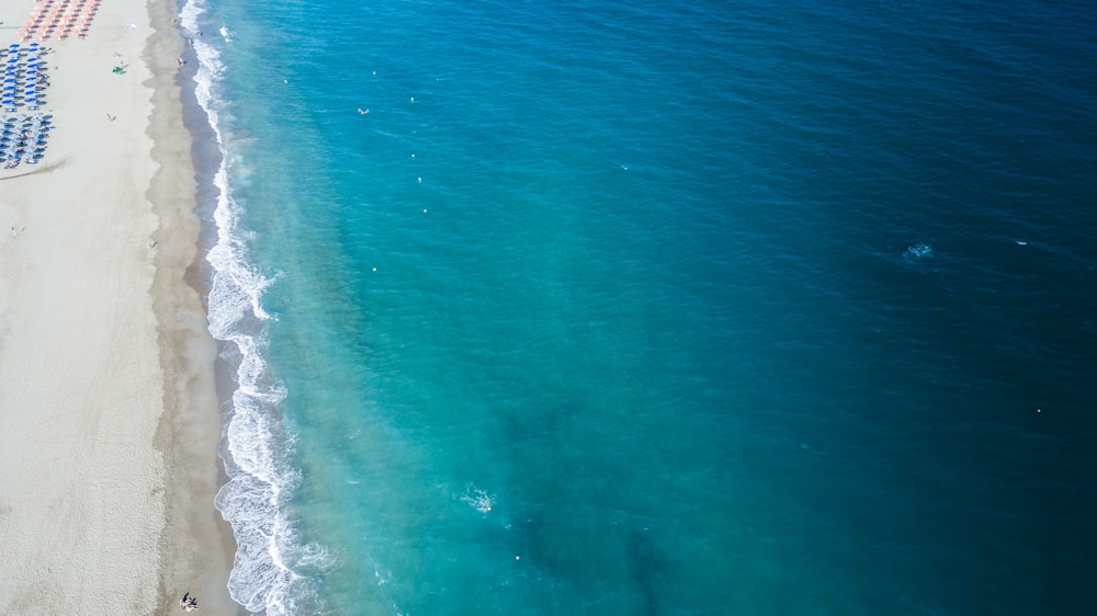 aerial photo of body of water