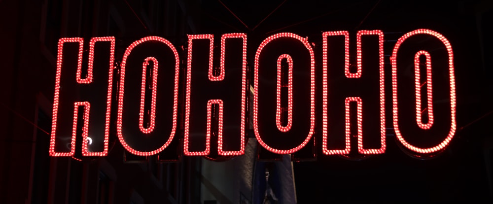 HOHOHO LED sign