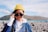 smiling woman wearing sunglasses