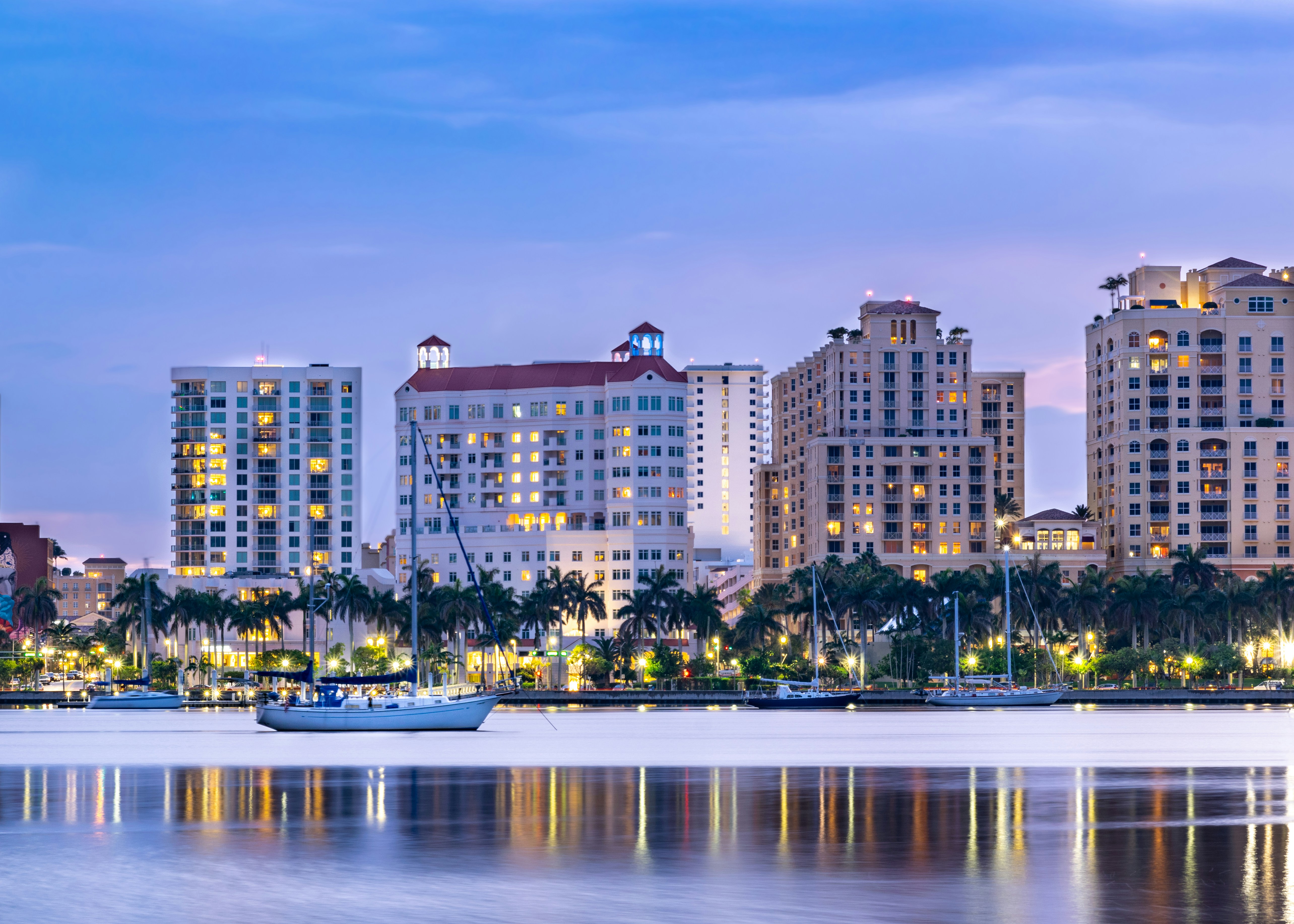 Which 7 hotels in West Palm Beach are greenest?
