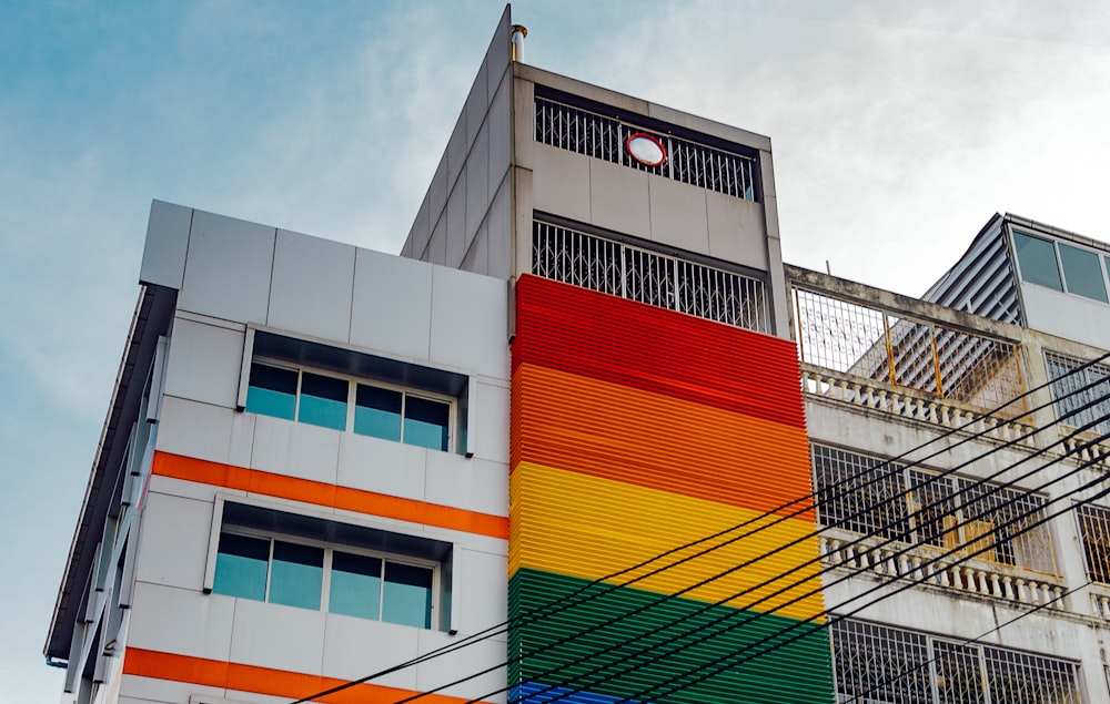 multicolored concrete building