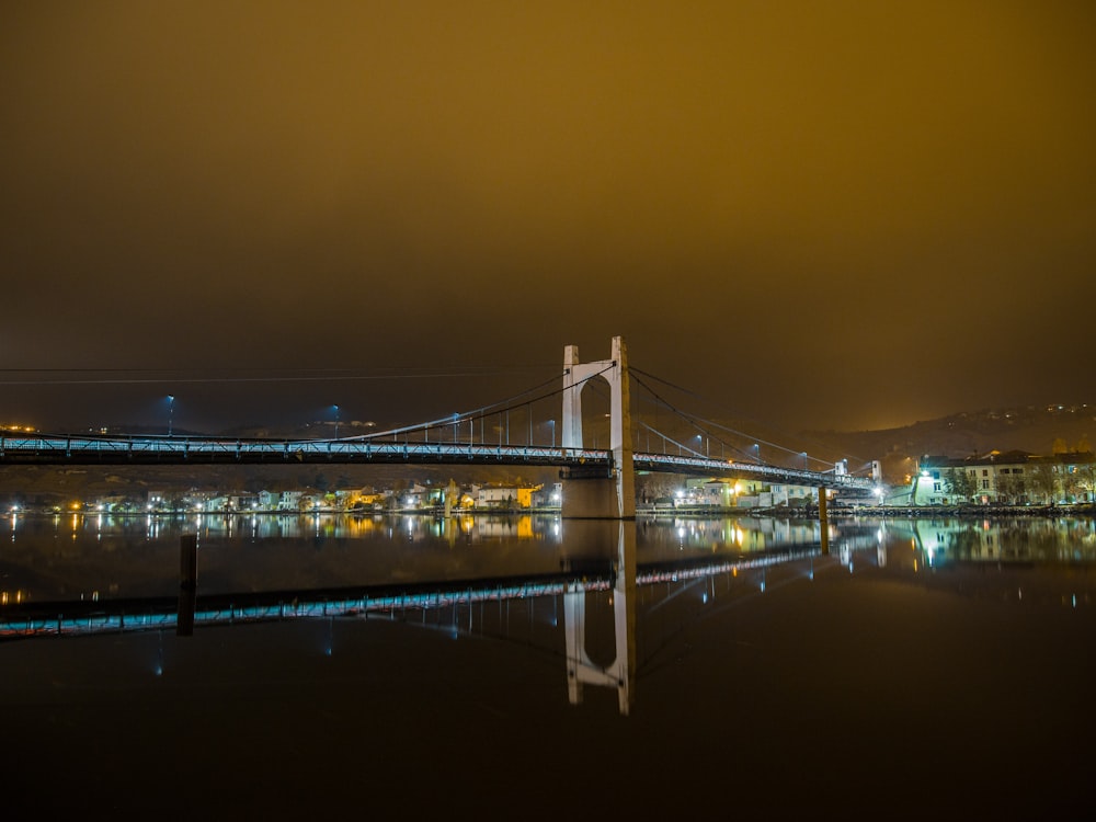 lighted cable-stayed bridge
