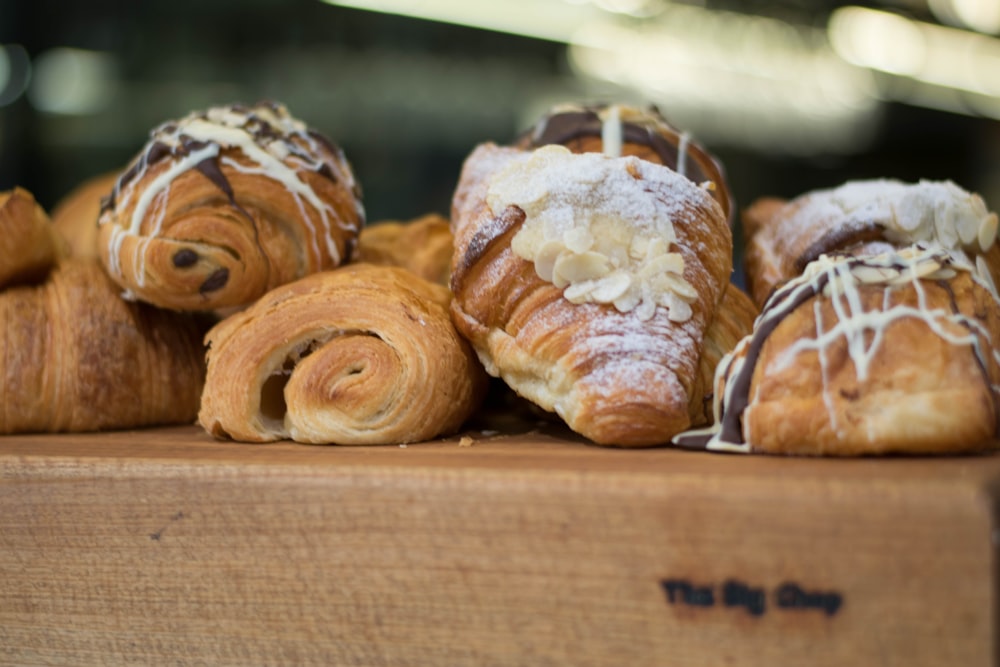 gebackene Croissant-Brote