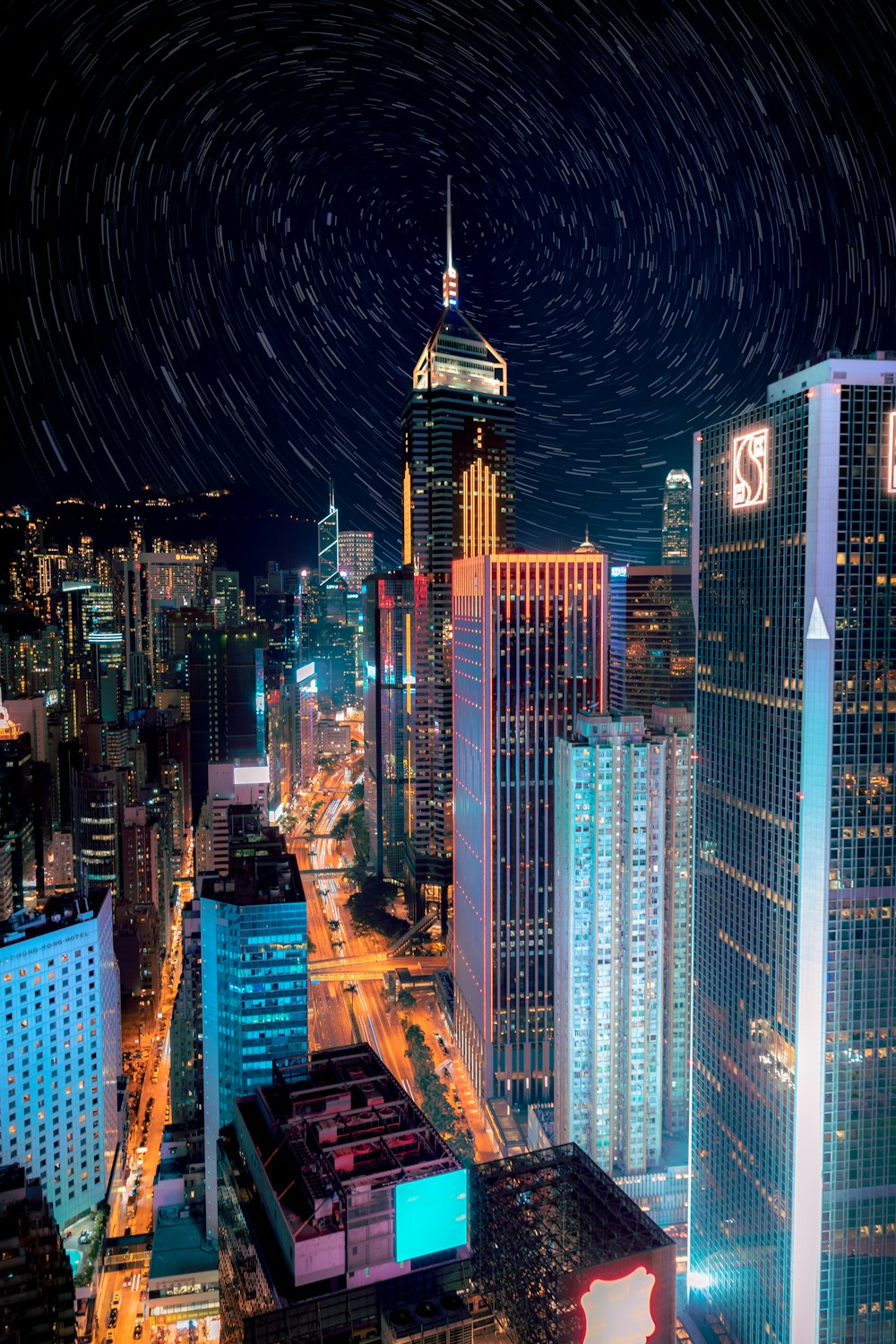 New York City during nighttime