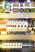 multicolored electronic part