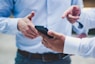 person holding black smartphone