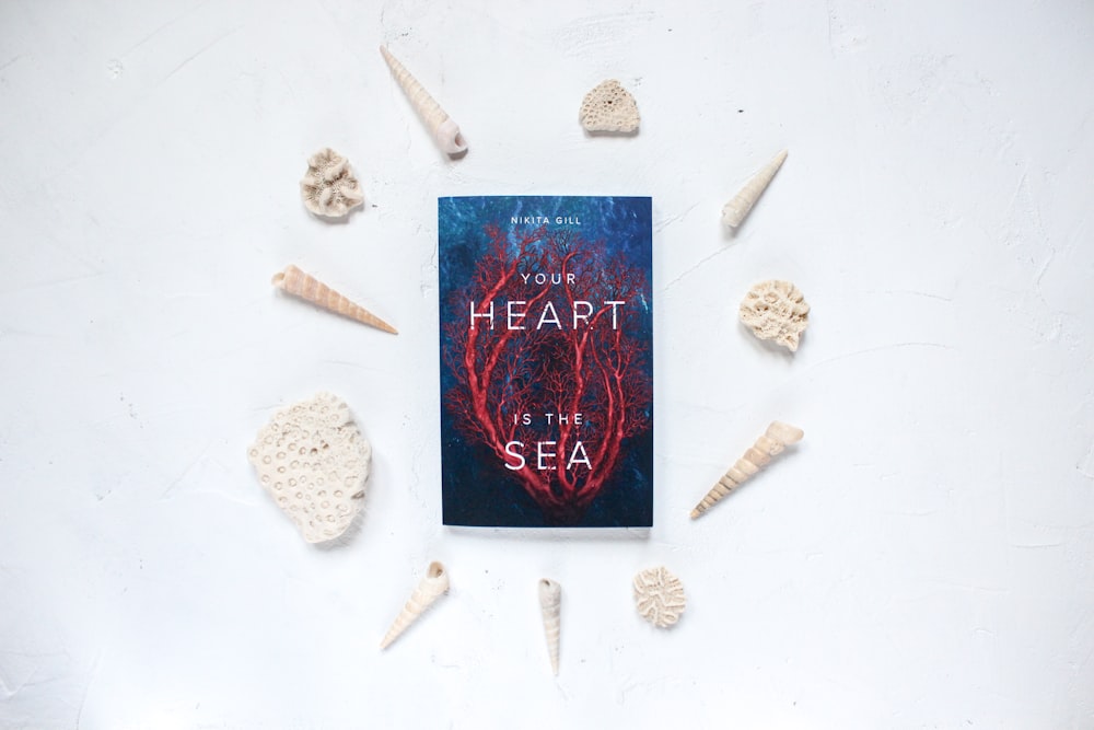 Your Heart is the Sea book surrounded with seashells