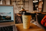 An inviting image of a cozy café setting with coffee.
