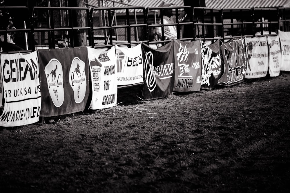 assorted banner display