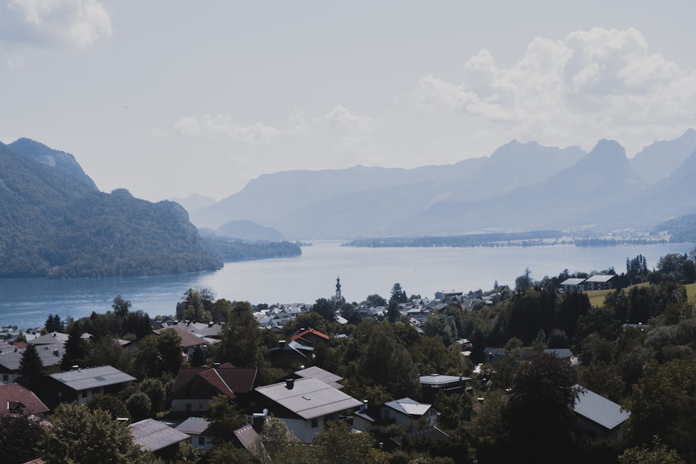 village and mountain