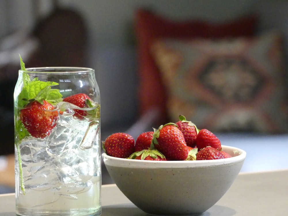 strawberries in bowl