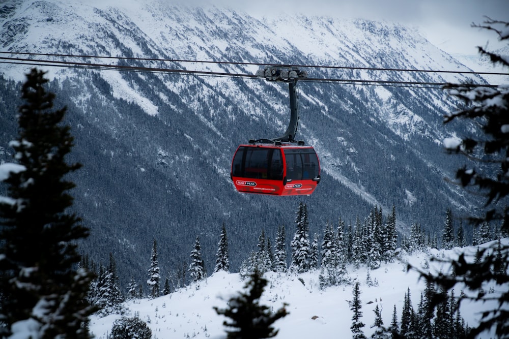 red cable car