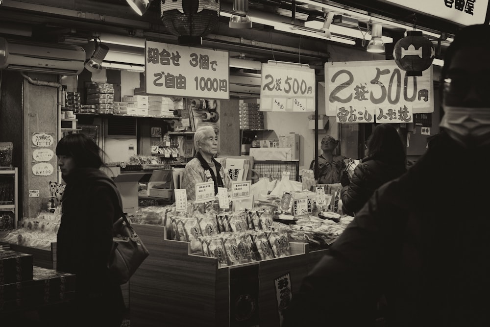 person selling books