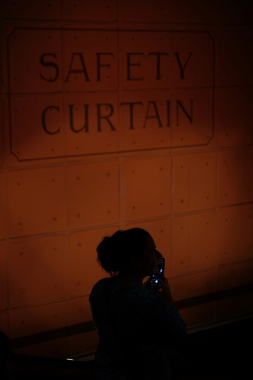 Safety Curtain sign during night time