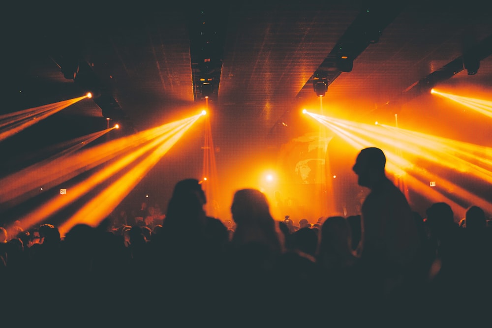 people in front of stage