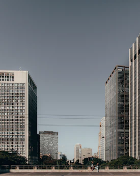 gray and black painted buildings