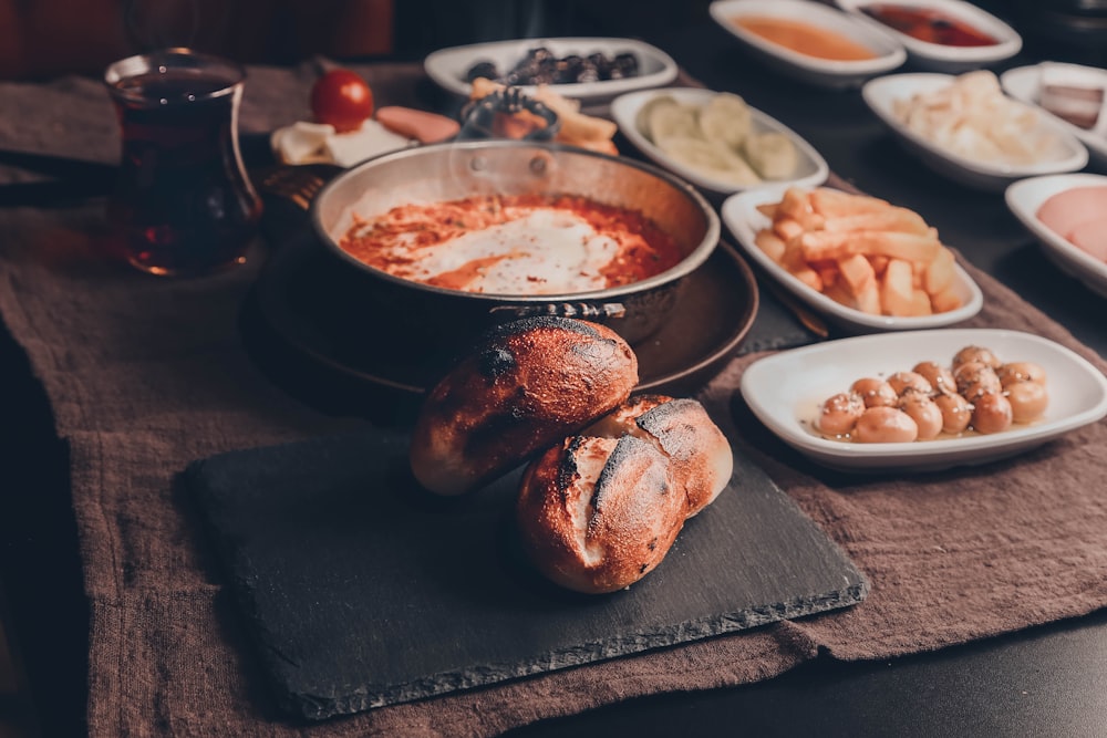 pastries on table