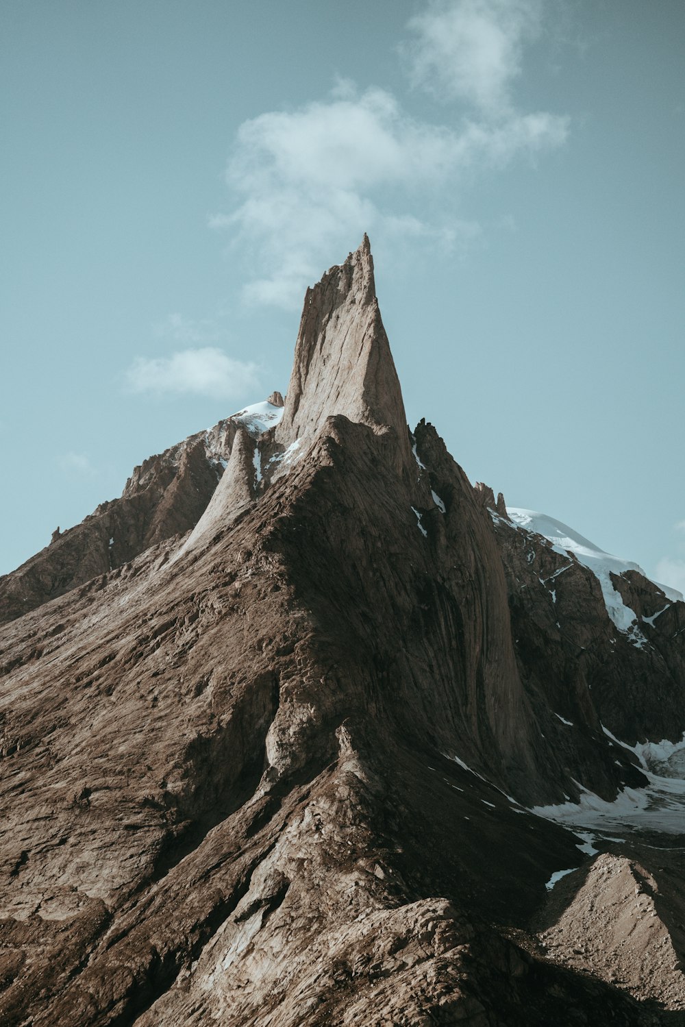 brown rock formation