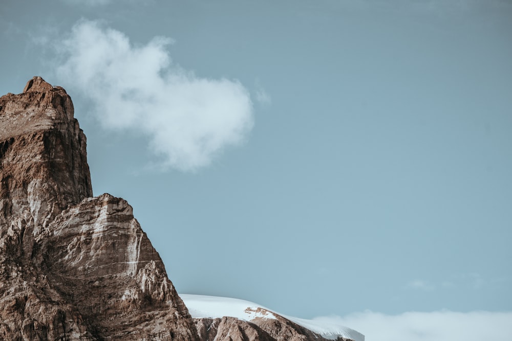 brown rock formation