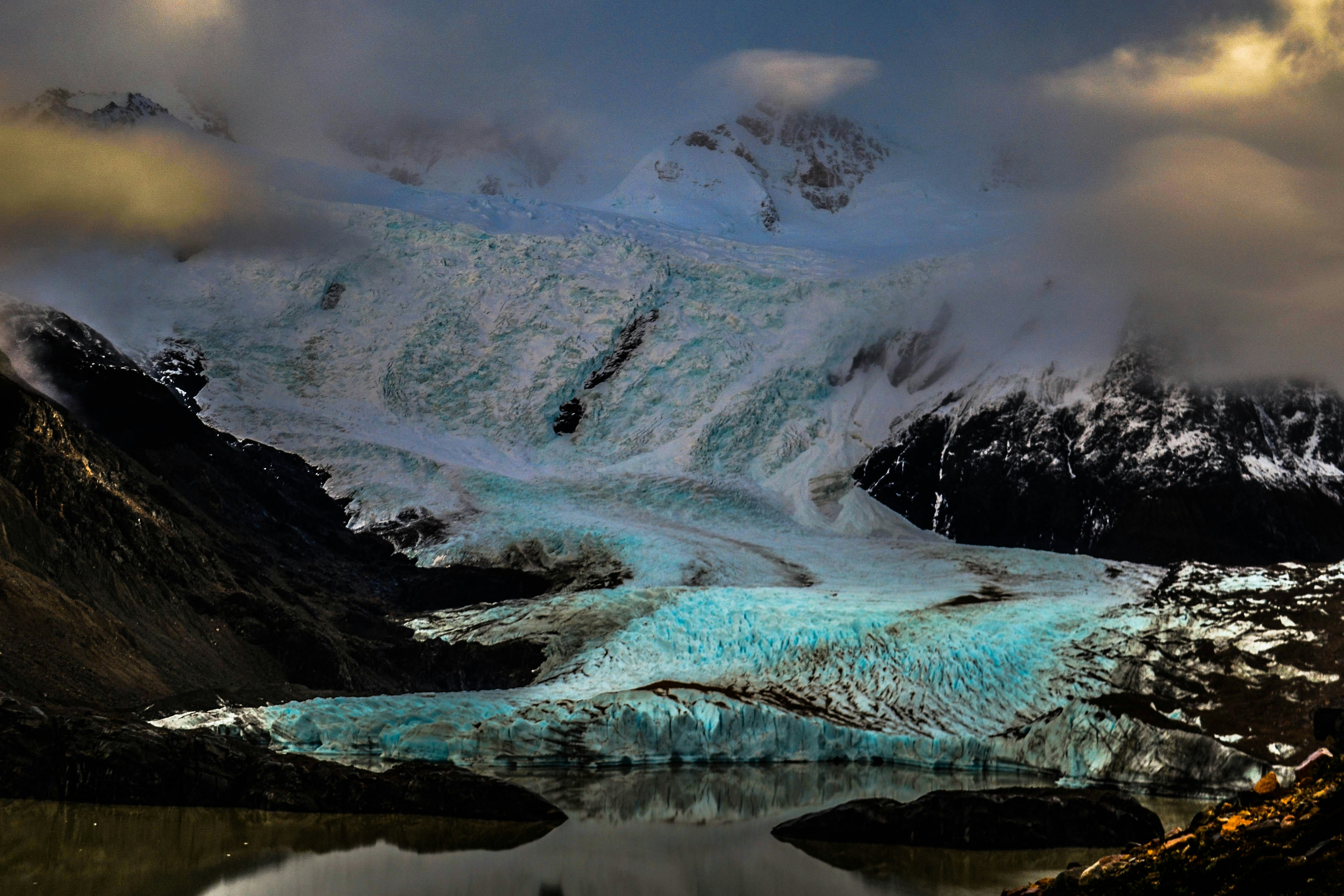 Snow mountain landscape in Patagonia, Argentina