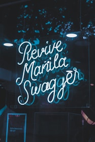 revive manila swagger neon light signage