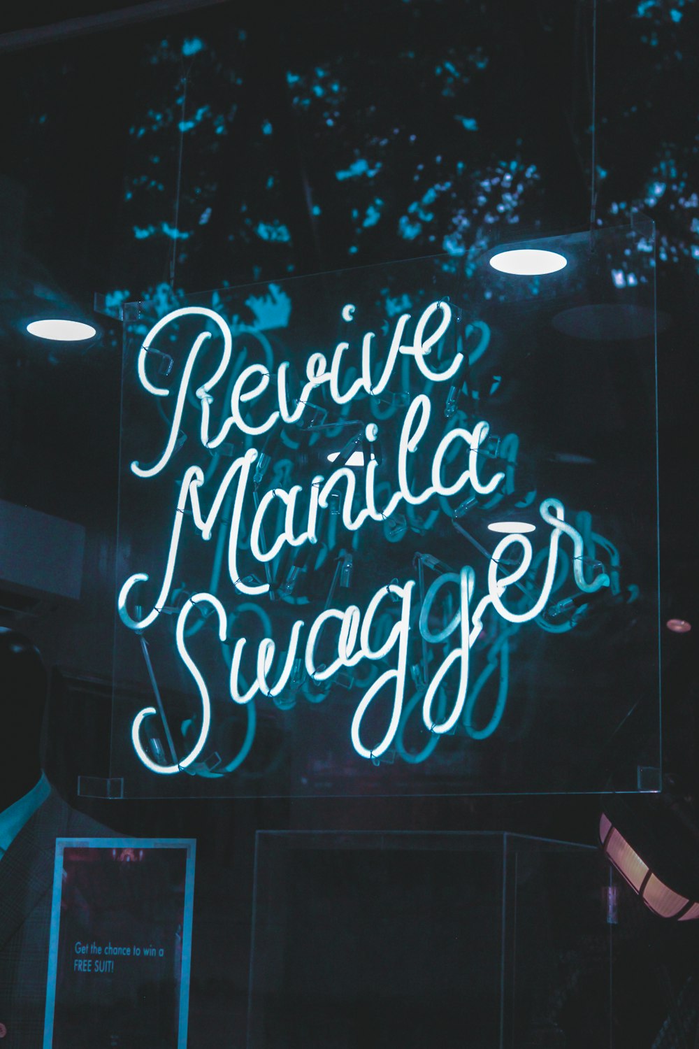 revive manila swagger neon light signage