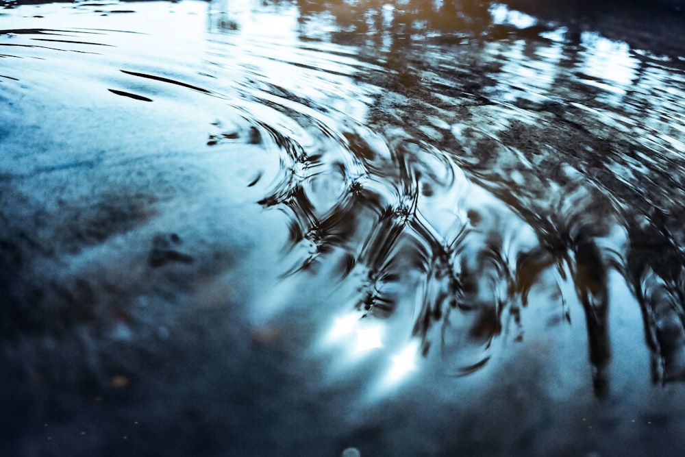 Fotografía de primer plano del agua