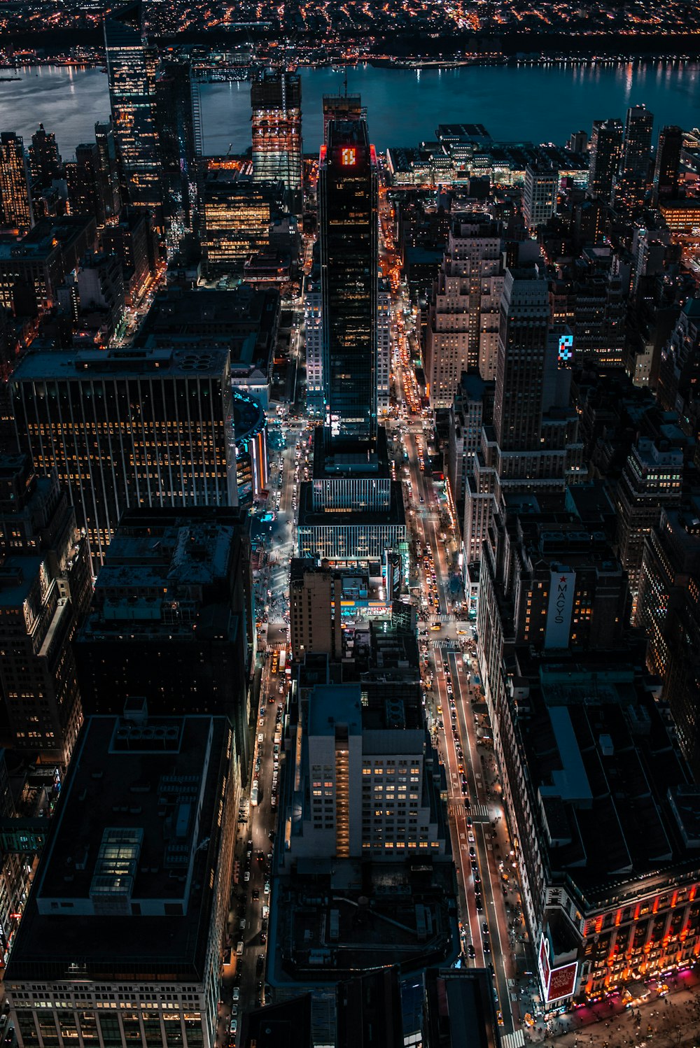 aerial photo of city skylines