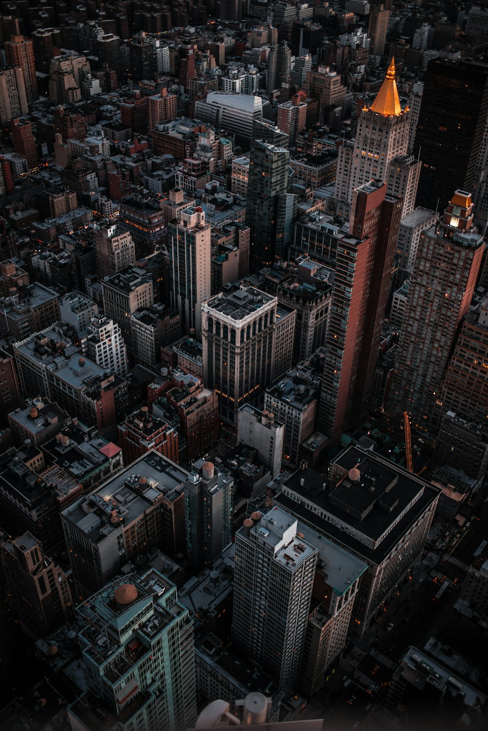 aerial view of buildings