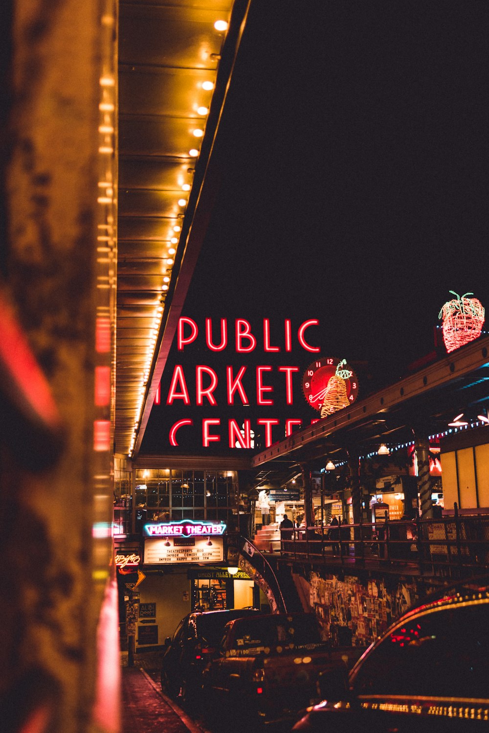 public market during night time