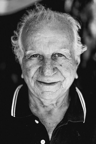 greyscale photography of woman