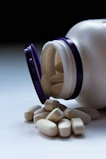 oval white medication pills
