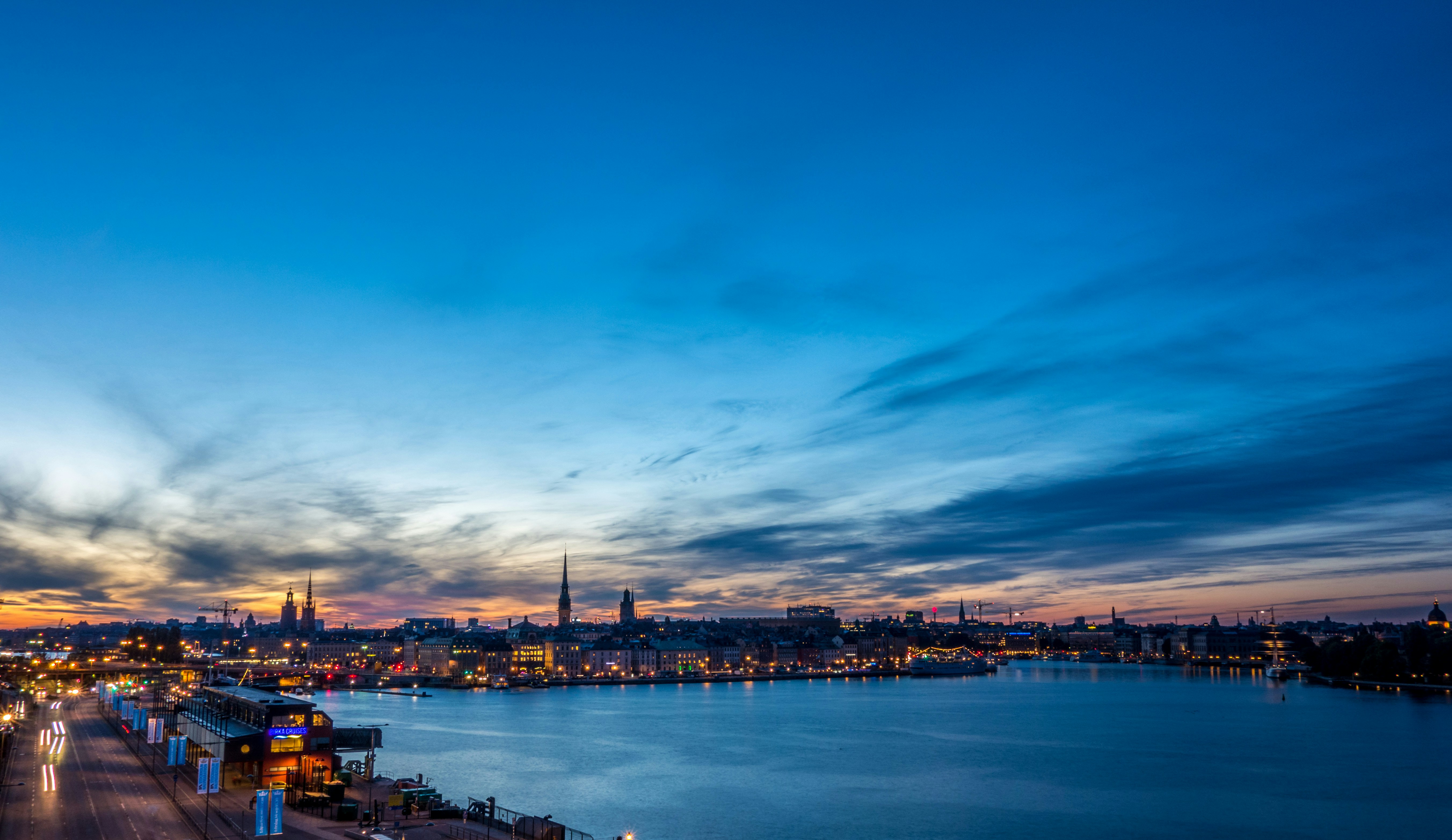 stockholm sweden at night