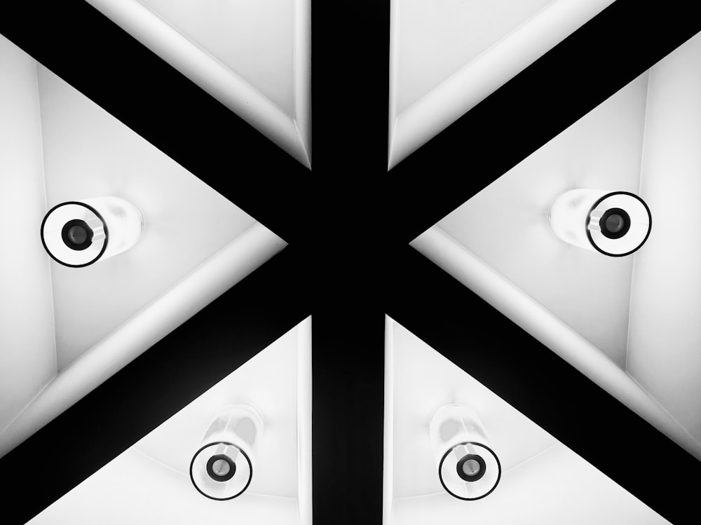 black and white false ceiling