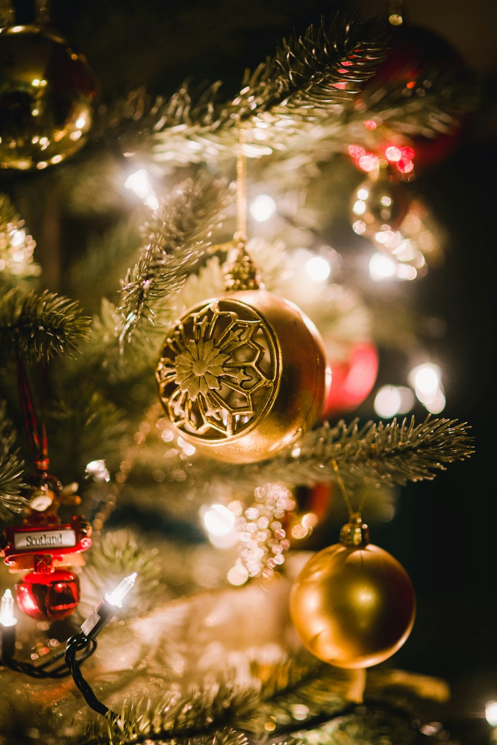 Christmas tree with baubles