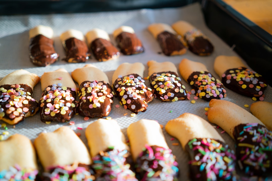 brown pastry breads