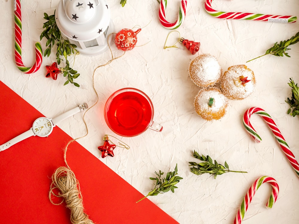 assorted-color Christmas decorations