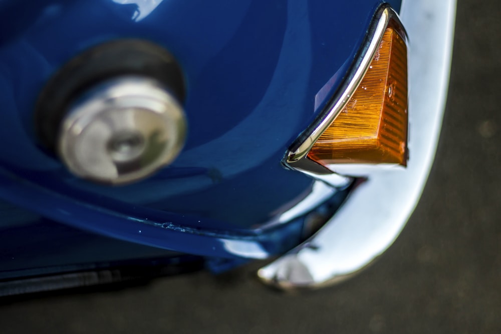 orange tail light in selective focus photography