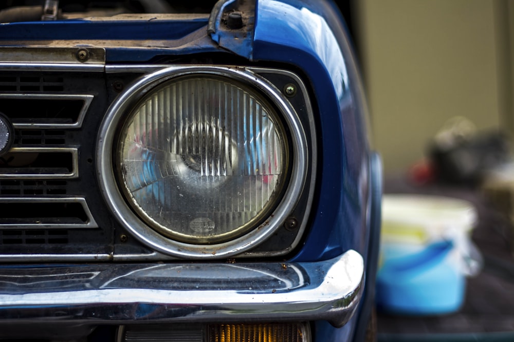 selective photography of vehicle headlight