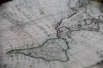 close-up photography of world map