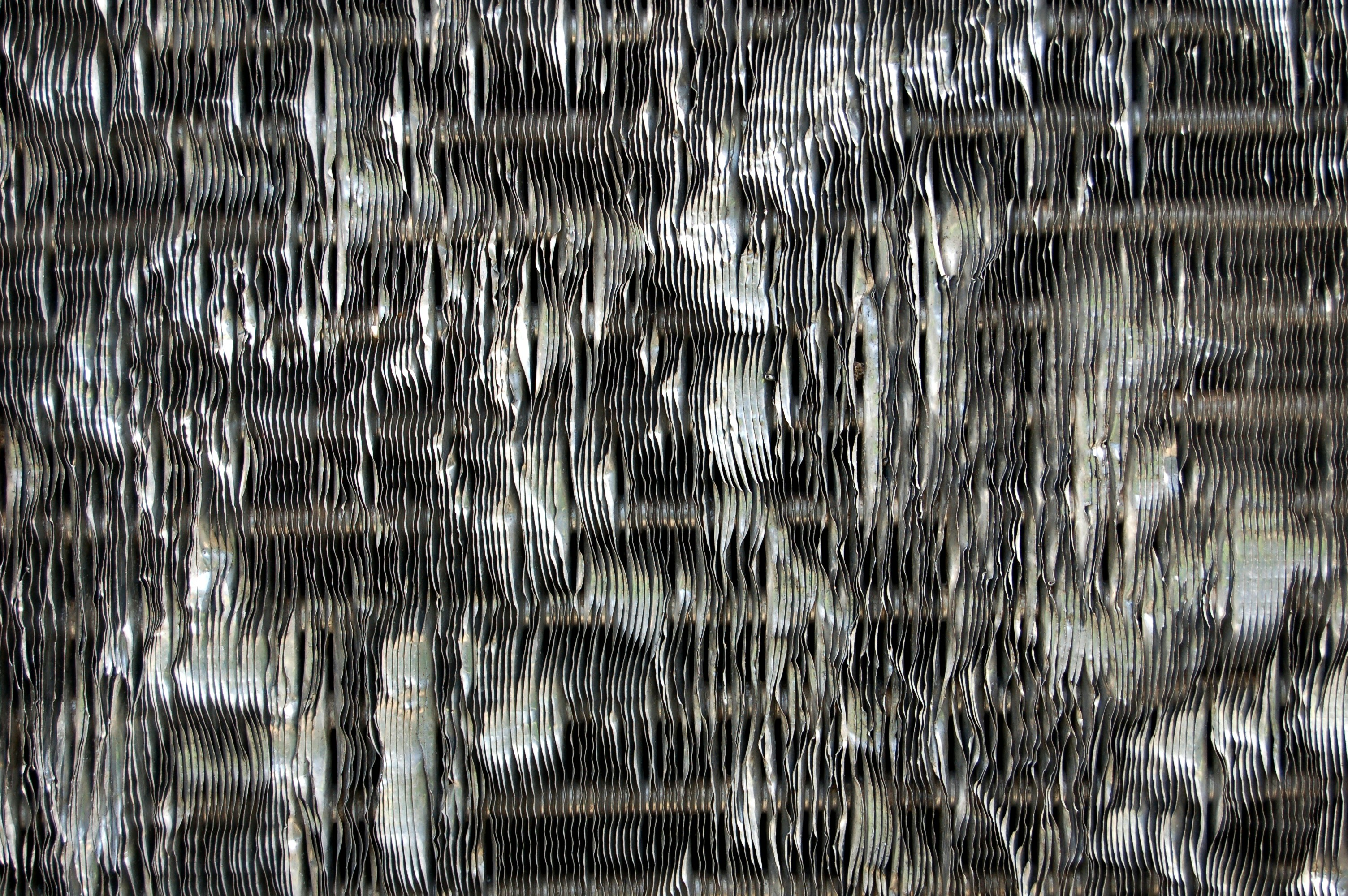 Weathered metal grill texture